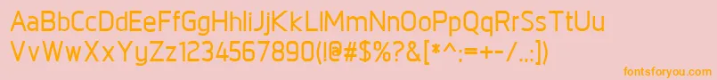 fuente NorpethDemibold – Fuentes Naranjas Sobre Fondo Rosa