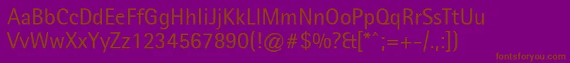 LibreSemiSansSsi Font – Brown Fonts on Purple Background