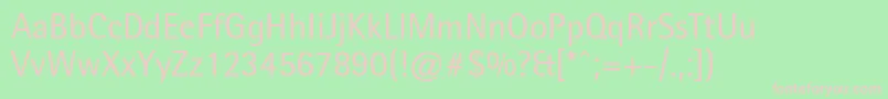 LibreSemiSansSsi Font – Pink Fonts on Green Background