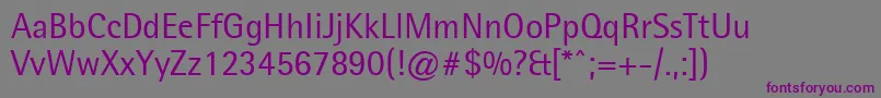 Шрифт LibreSemiSansSsi – фиолетовые шрифты на сером фоне