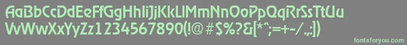 Шрифт RagtimeMedium – зелёные шрифты на сером фоне
