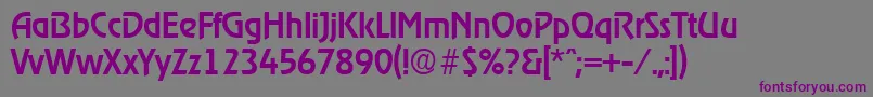 Шрифт RagtimeMedium – фиолетовые шрифты на сером фоне