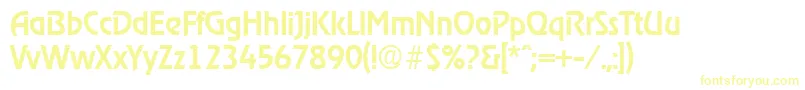 RagtimeMedium Font – Yellow Fonts on White Background