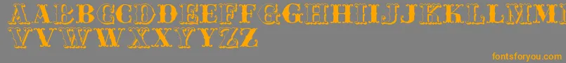 Jfferrule Font – Orange Fonts on Gray Background