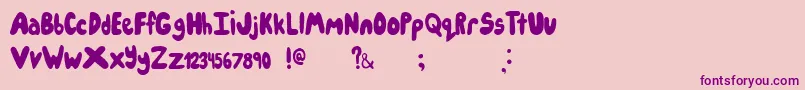 Icecreampartysolid Font – Purple Fonts on Pink Background
