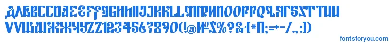 KremlinEmpire Font – Blue Fonts on White Background