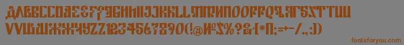 Подробнее о шрифте KremlinEmpire Шрифт KremlinEmpire – коричневые шрифты на сером фоне