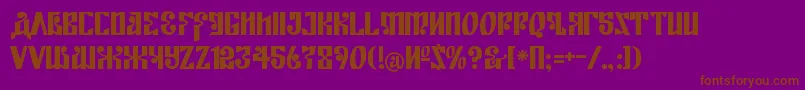 KremlinEmpire Font – Brown Fonts on Purple Background