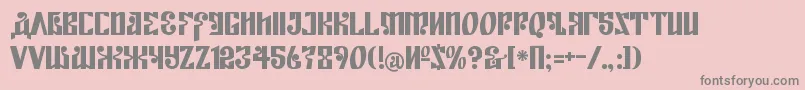 KremlinEmpire Font – Gray Fonts on Pink Background