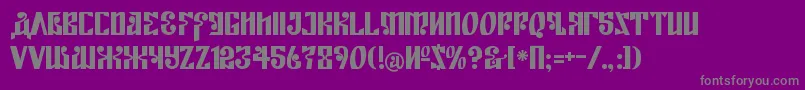 KremlinEmpire Font – Gray Fonts on Purple Background