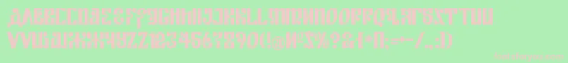 KremlinEmpire Font – Pink Fonts on Green Background