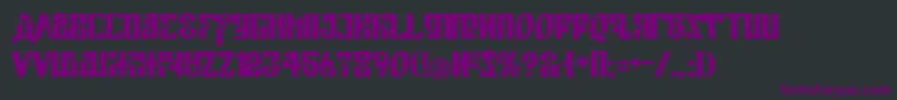 KremlinEmpire Font – Purple Fonts on Black Background