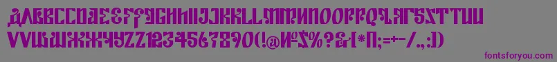 KremlinEmpire Font – Purple Fonts on Gray Background