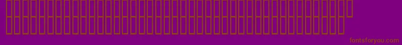 Aigdt Font – Brown Fonts on Purple Background
