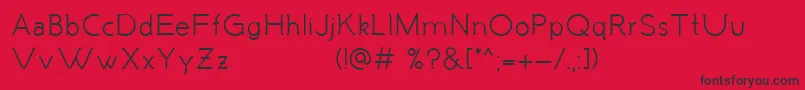 MalandrinoRegular Font – Black Fonts on Red Background