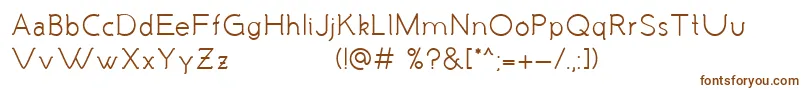 MalandrinoRegular Font – Brown Fonts on White Background