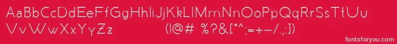 MalandrinoRegular-Schriftart – Rosa Schriften auf rotem Hintergrund