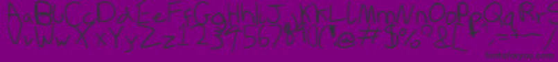 Inbetween Font – Black Fonts on Purple Background