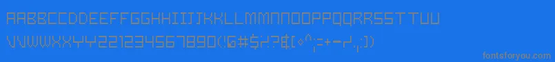 フォントSamsonLight – 青い背景に灰色の文字