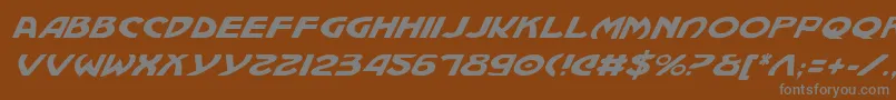 MachiavelliItalic Font – Gray Fonts on Brown Background