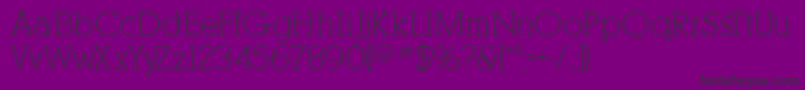 Fonte Kleinslabserif – fontes pretas em um fundo violeta