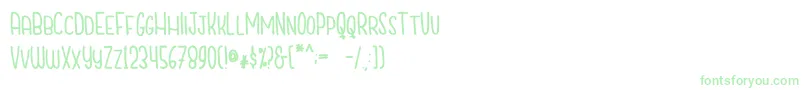 CutiescapsFree-fontti – vihreät fontit