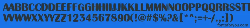 AAlbionictitulinflBold Font – Black Fonts on Blue Background