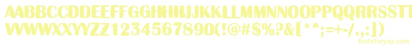 AAlbionictitulinflBold Font – Yellow Fonts on White Background