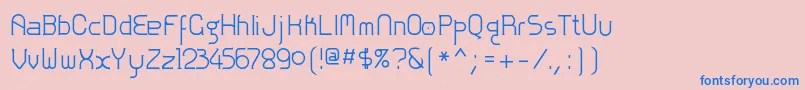 Zoloftフォントについての詳細 フォントZoloft – ピンクの背景に青い文字
