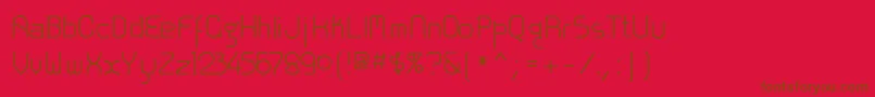 Zoloft Font – Brown Fonts on Red Background