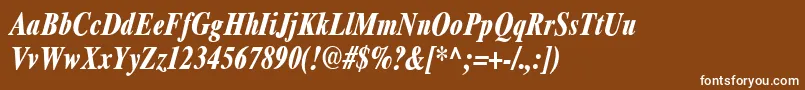 More about Ft69BoldItalic Font Ft69BoldItalic Font – White Fonts on Brown Background