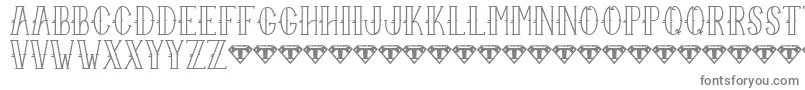 SailorLarryRegular Font – Gray Fonts on White Background