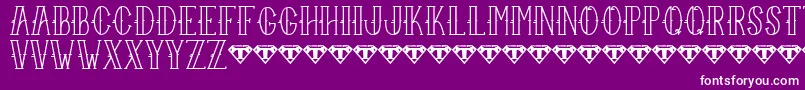 フォントSailorLarryRegular – 紫の背景に白い文字