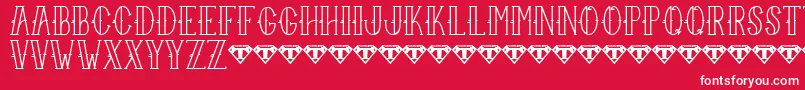 SailorLarryRegular Font – White Fonts on Red Background