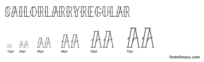 SailorLarryRegular Font Sizes