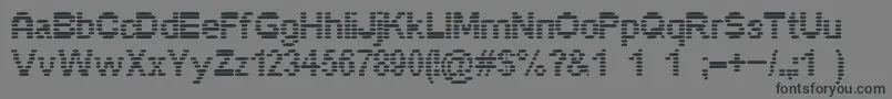 Pixelino Font – Black Fonts on Gray Background