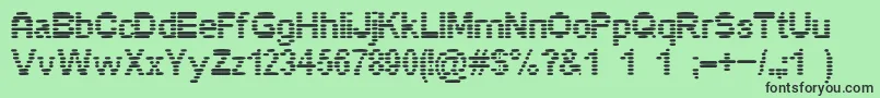 Pixelino Font – Black Fonts on Green Background