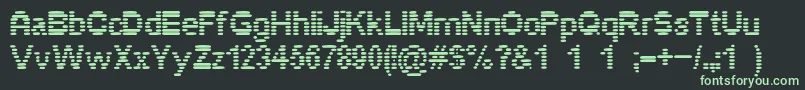 Pixelino Font – Green Fonts on Black Background