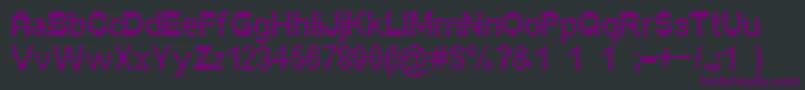 Pixelino Font – Purple Fonts on Black Background