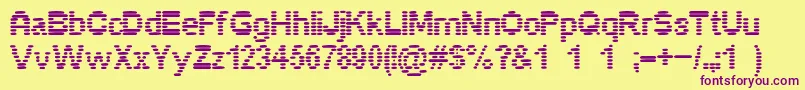 Más sobre la fuente Pixelino fuente Pixelino – Fuentes Moradas Sobre Fondo Amarillo