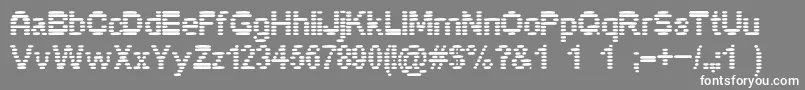 Pixelino Font – White Fonts on Gray Background