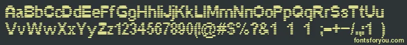 Pixelino Font – Yellow Fonts on Black Background