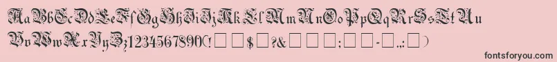 Uechigot Font – Black Fonts on Pink Background
