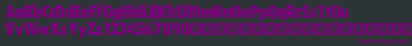 WobblyBrk Font – Purple Fonts on Black Background