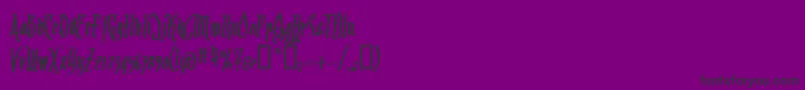 Arrrmb Font – Black Fonts on Purple Background