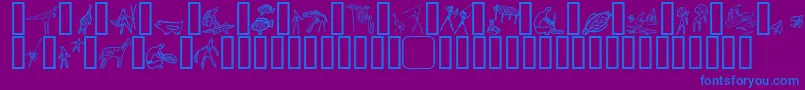 Lisätietoja AboriginebatsOne-fontista AboriginebatsOne-fontti – siniset fontit violetilla taustalla