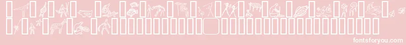 AboriginebatsOne Font – White Fonts on Pink Background