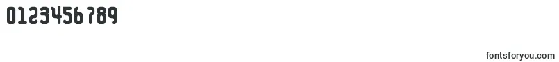 フォントCurvaceousScript – 数字と数値のためのフォント