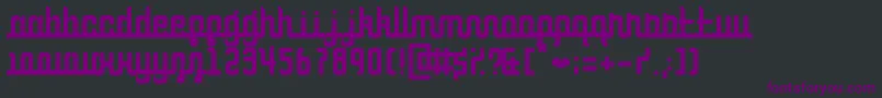 CurvaceousScript Font – Purple Fonts on Black Background