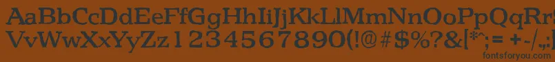 PenthouseantiqueMediumRegular Font – Black Fonts on Brown Background